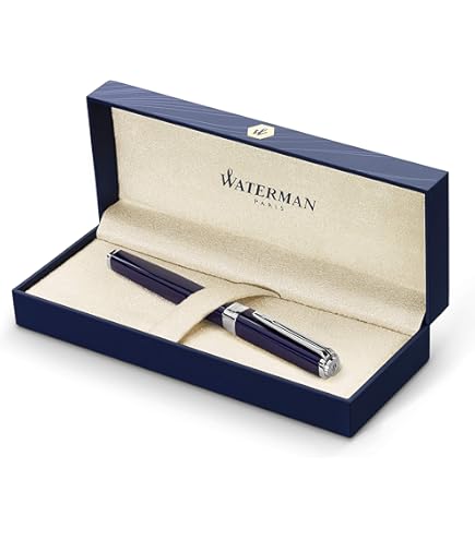 WATERMAN　　made in france Amazon.com : Waterman Expert Fountain Pen | Metal & Blue